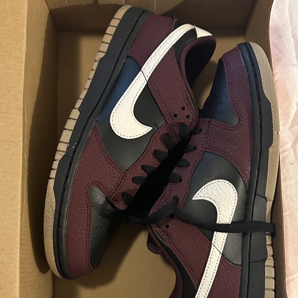 Nike Women’s Burgundy and Black Sneakers